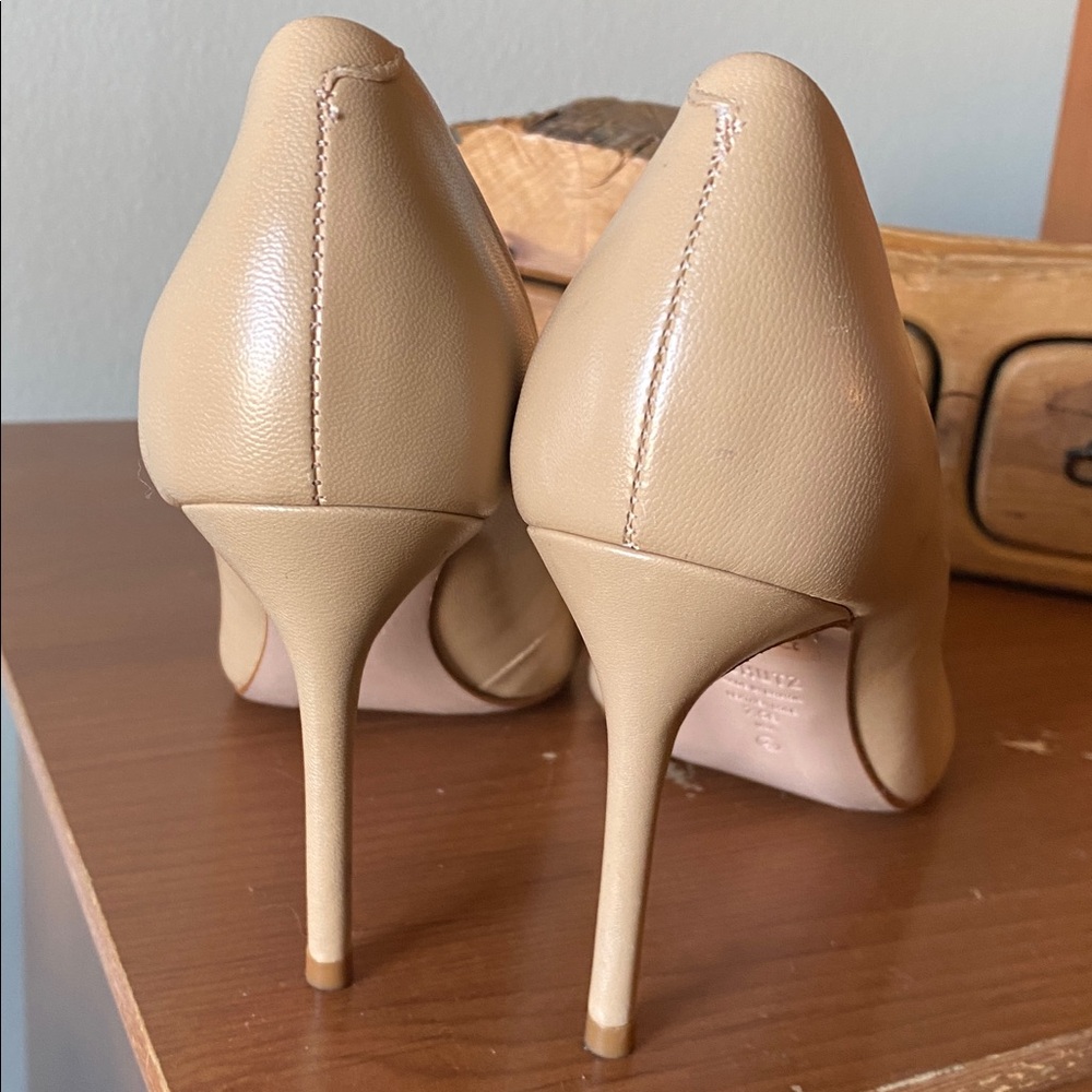 Schutz Lou High Stiletto Light Beige Pump - Picture 6 of 8